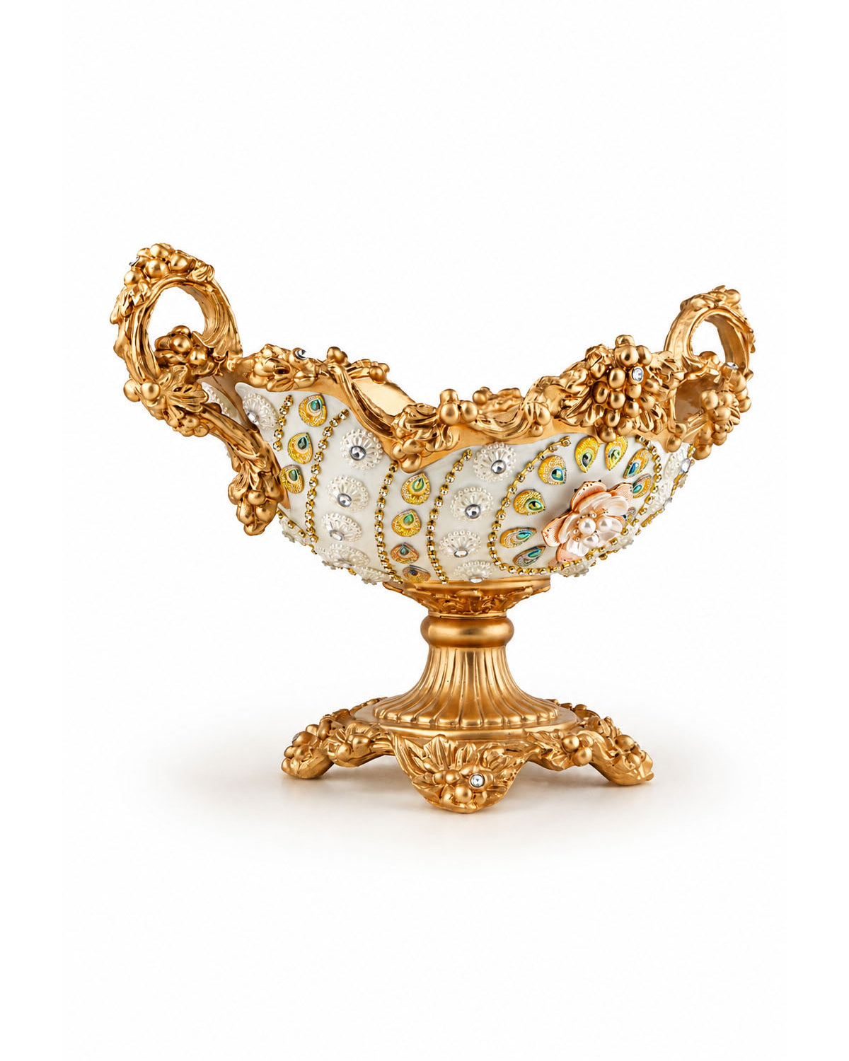 Empress decorative fruit basket with elegant royal-inspired design