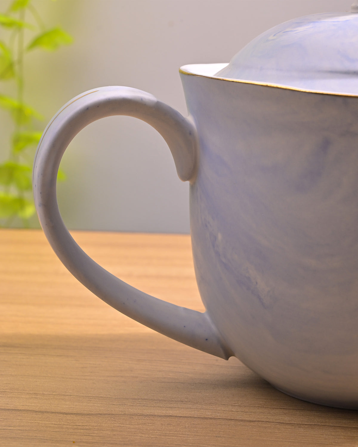 Sky blue tea serving set
