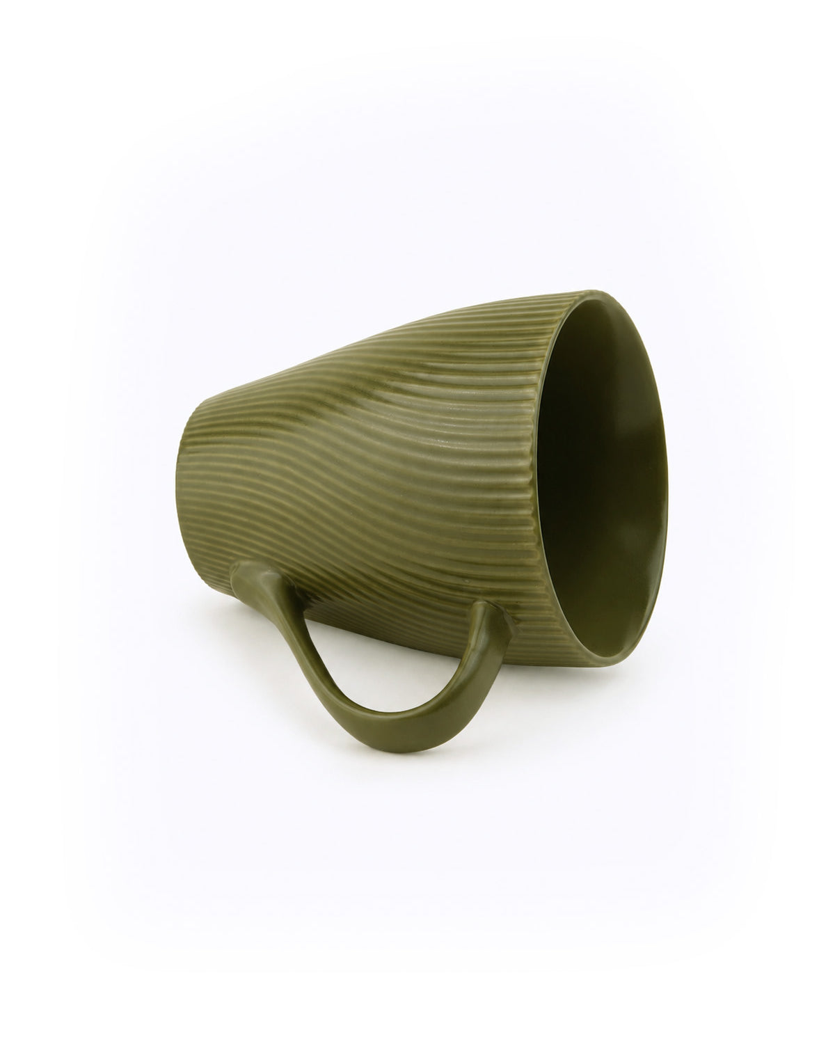Six-piece New Bone China coffee mug set in Fern Green