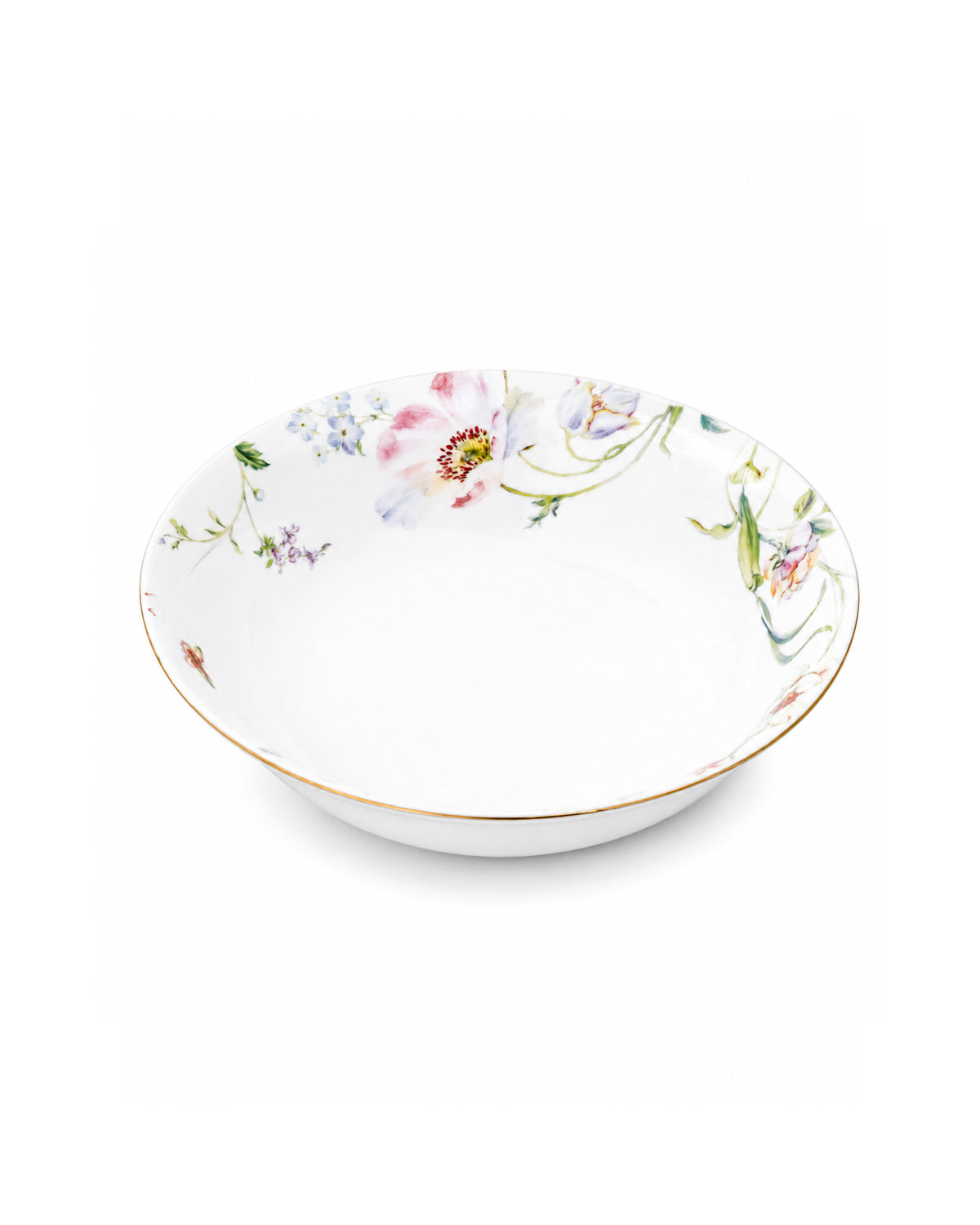 Floral Dream 24K gold serving bowl