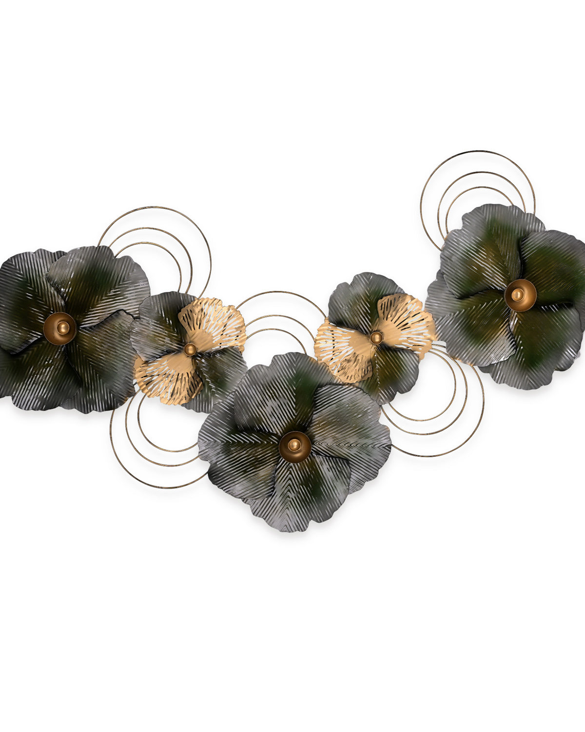 Decorative floral metal wall art for stylish home interiors