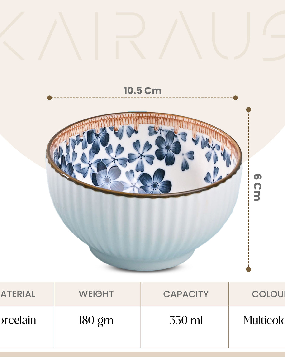Stylish floral porcelain serving bowls
