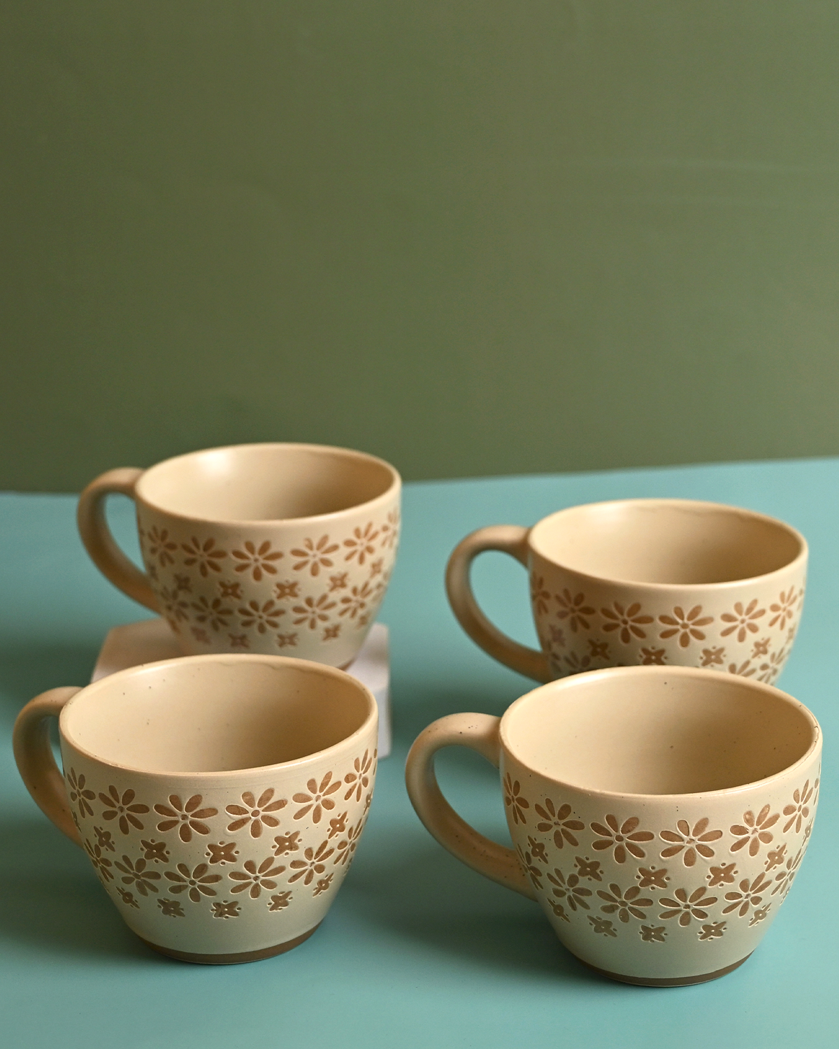 Gardenia new bone china tea cups set of 4