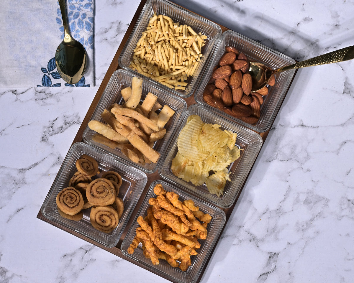 Elegant bowl and tray set for special occasions
