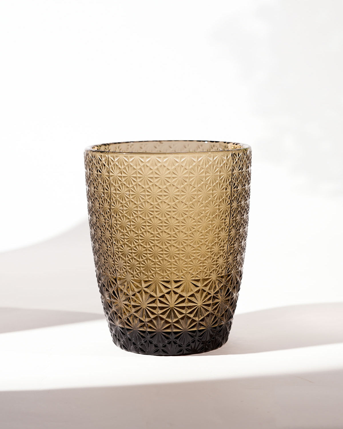 Set of six elegant Gleam textured drinking glasses