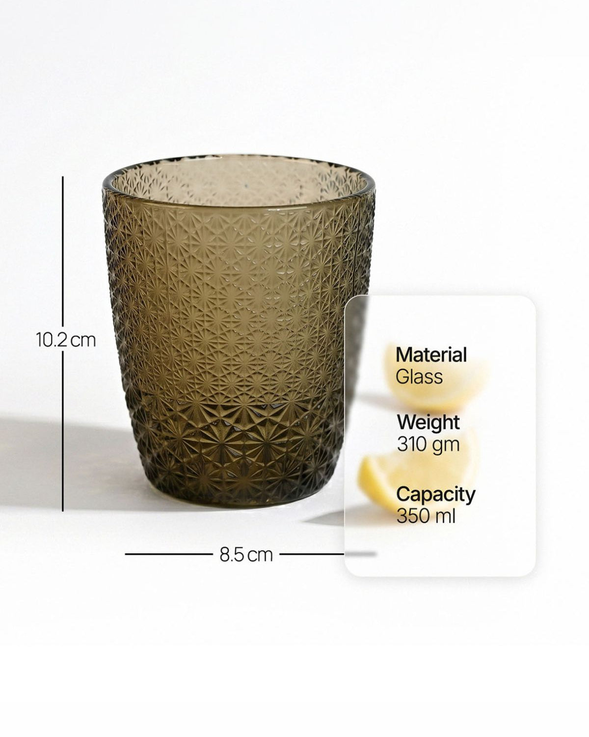 Gleam unique-textured glassware for stylish beverages