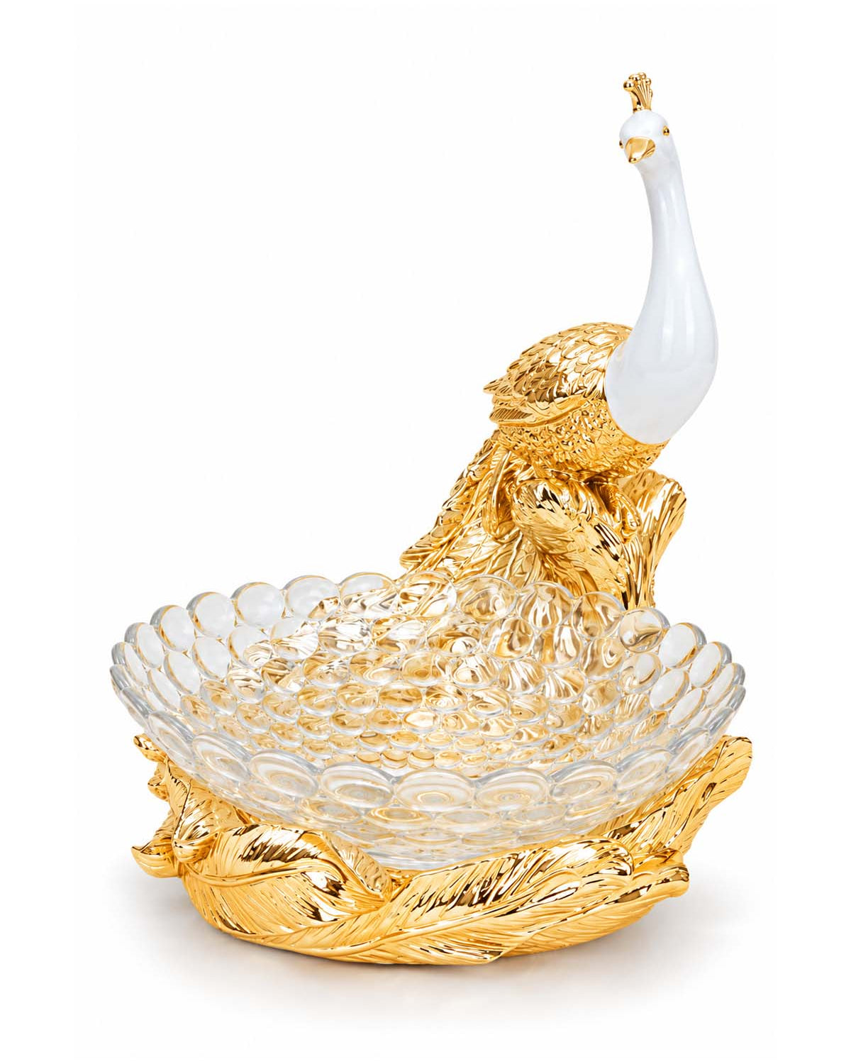 Goldfeather Royal Peacock Fruit Basket with premium fresh fruits