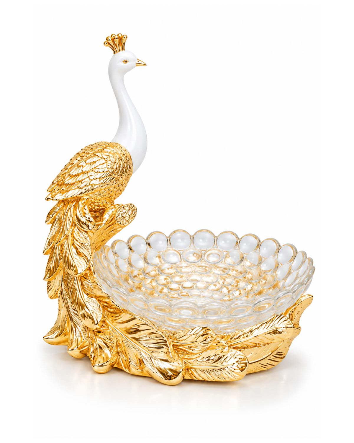 Goldfeather Royal Peacock Fruit Basket front view