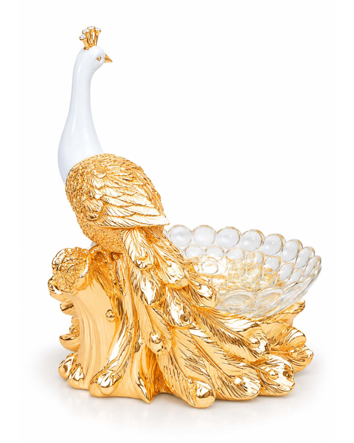 Luxury Royal Peacock Fruit Basket filled with fresh seasonal fruits