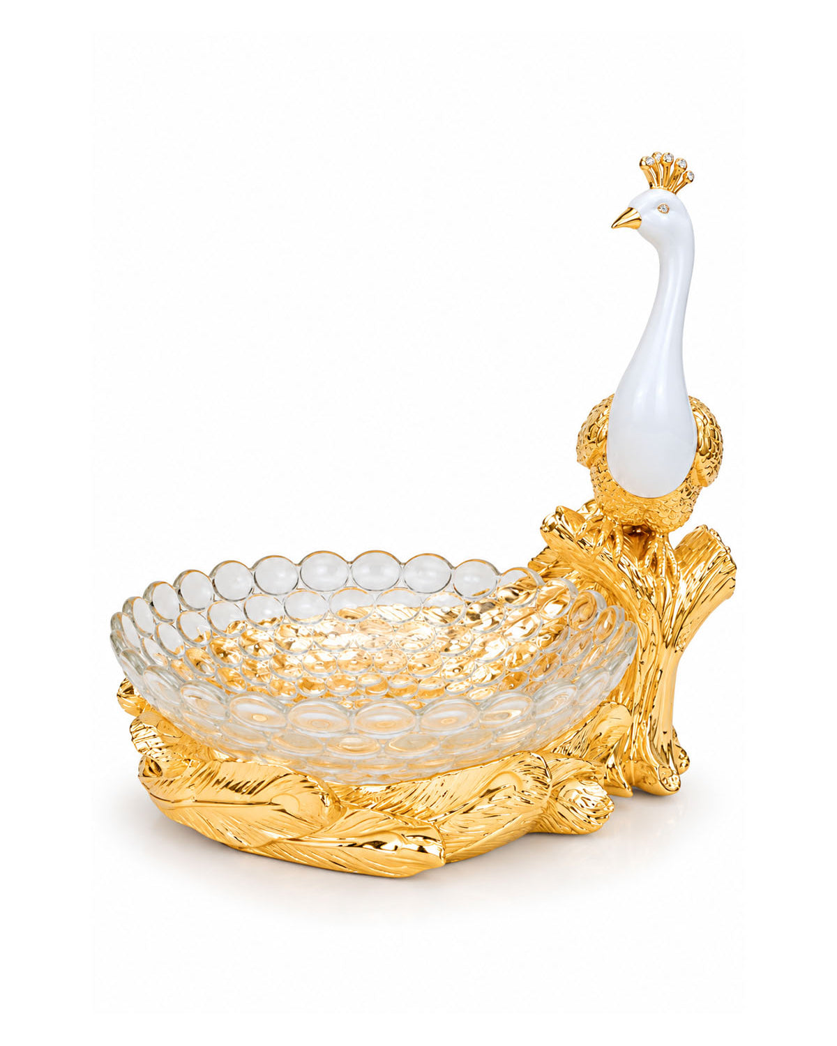 Goldfeather Royal Peacock Fruit Basket side view