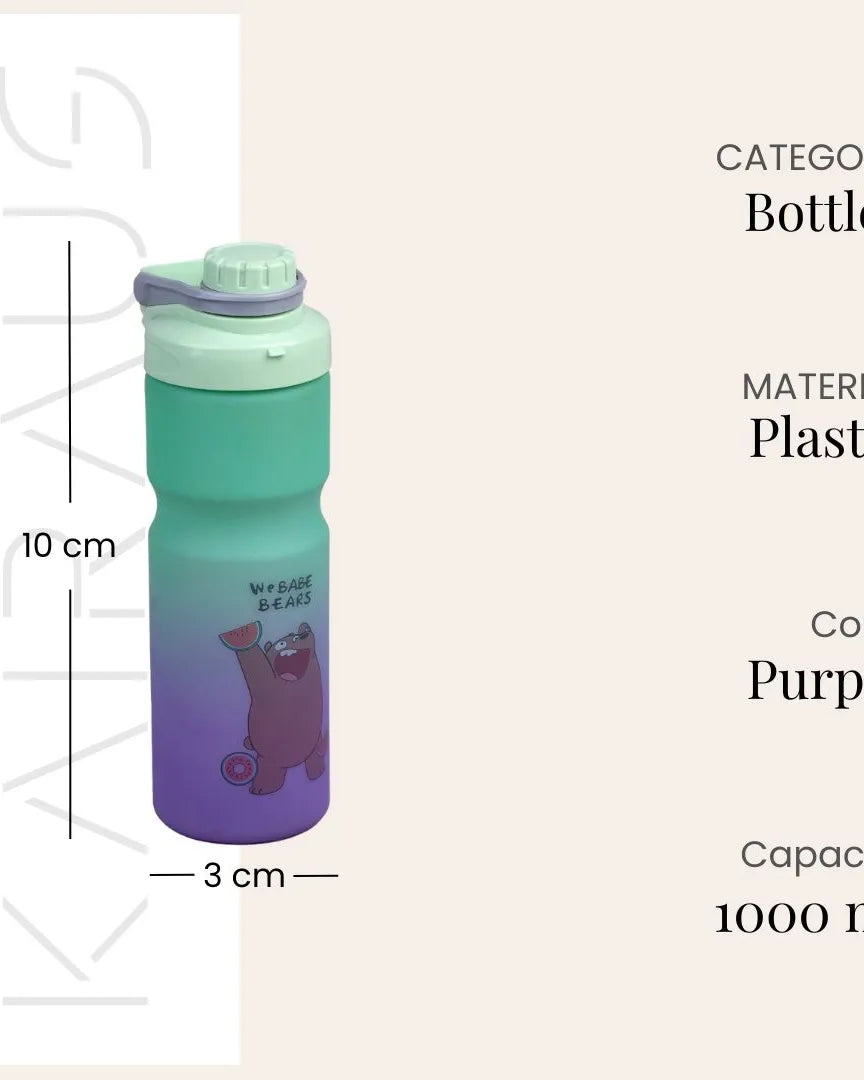 Stylish Gradient Glow Bottle with a smooth color transition