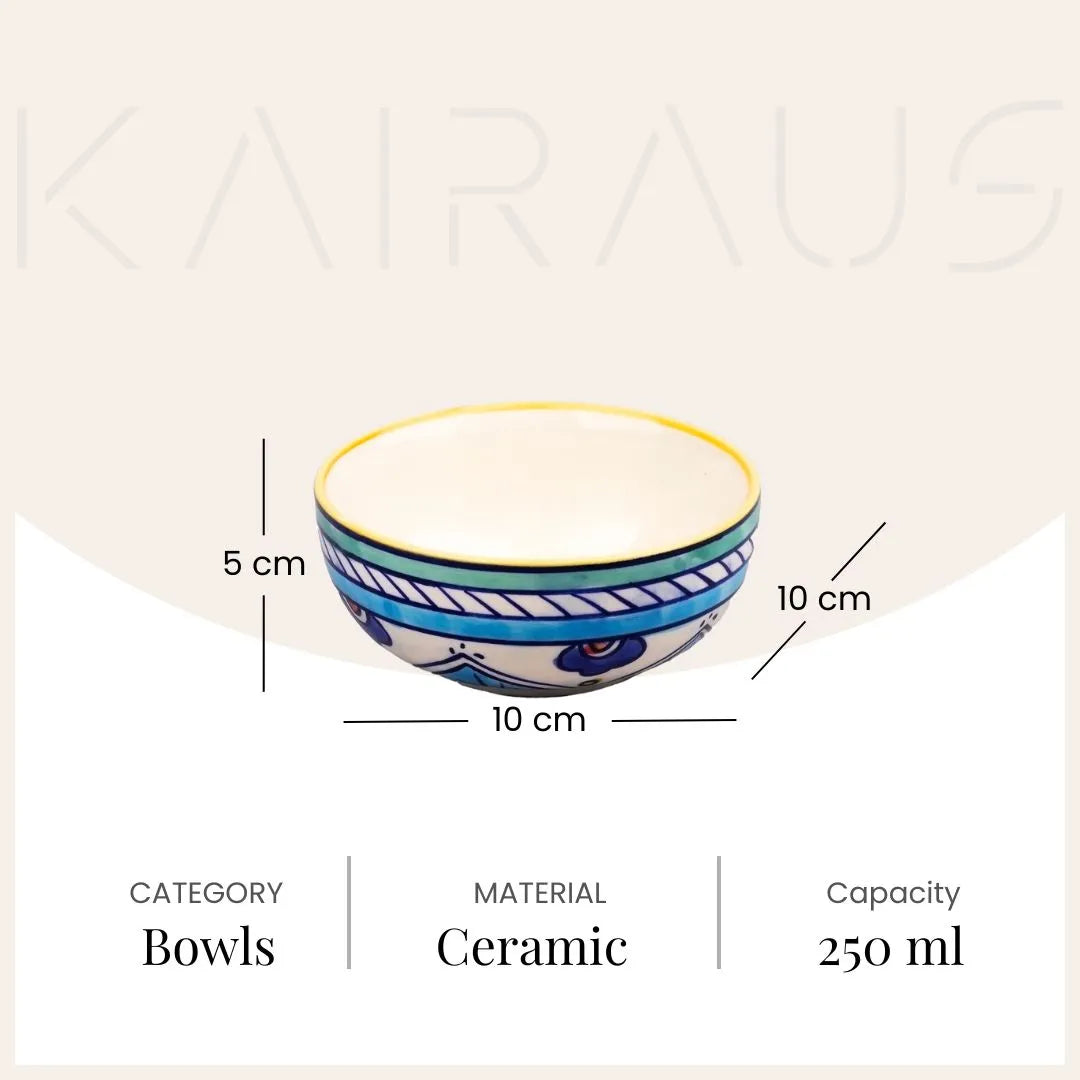 Traditional ceramic katori bowl set