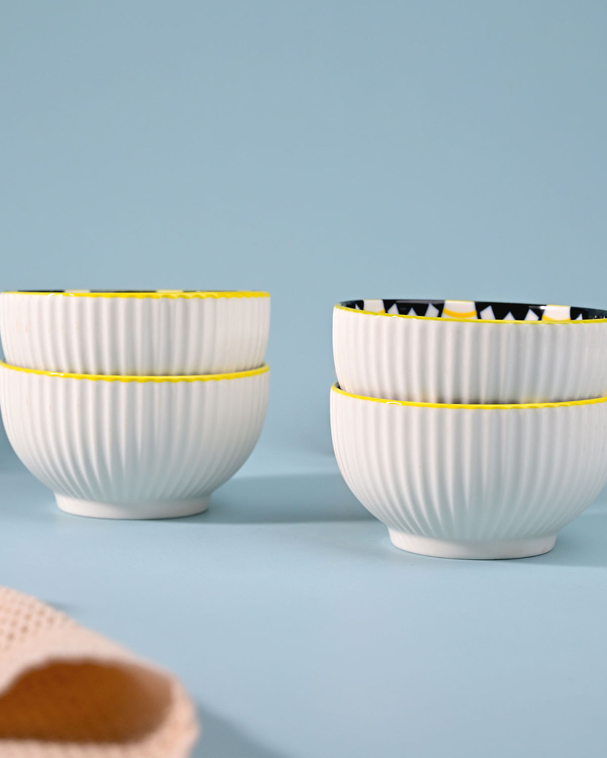 Beautiful porcelain bowls featuring intricate handpainted patterns