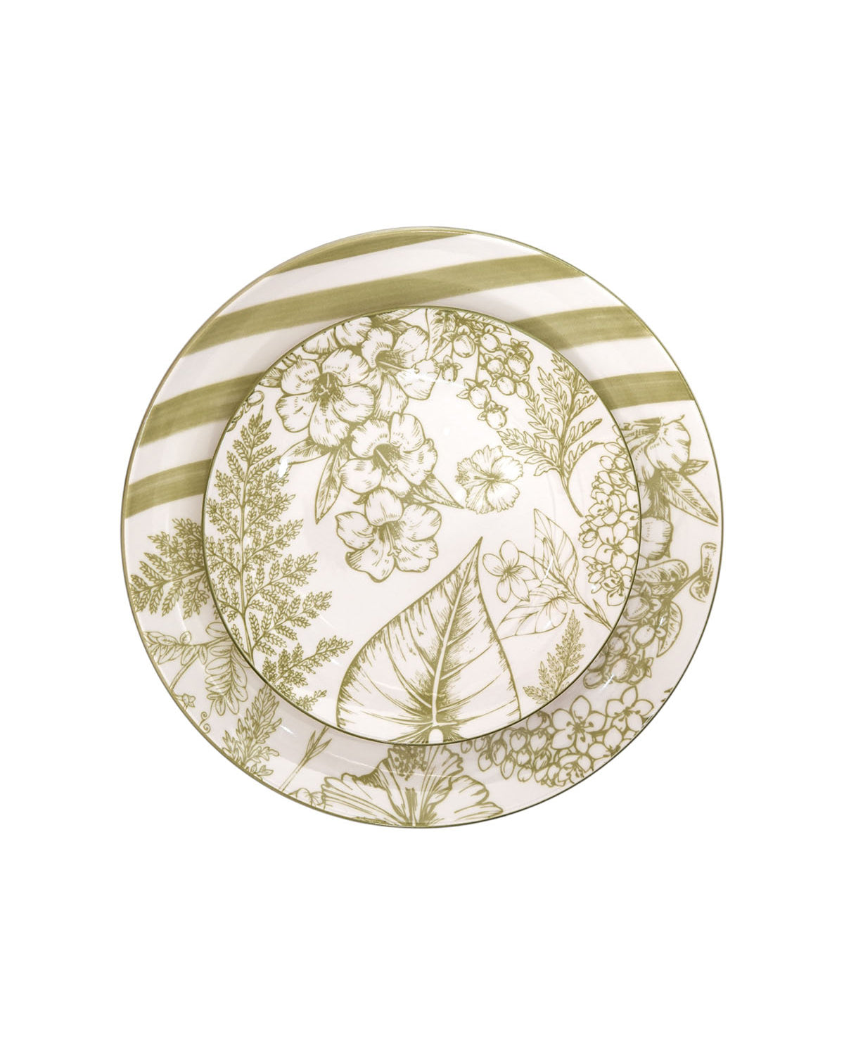 Elegant Hazel porcelain dinnerware set of 2