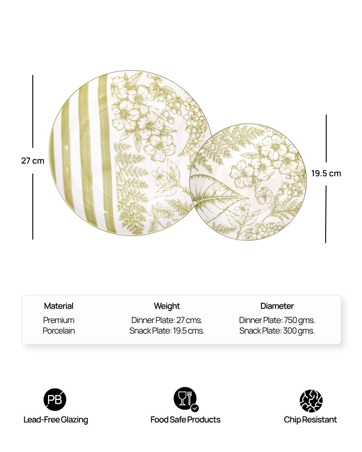 Hazel porcelain dinnerware plates for modern dining