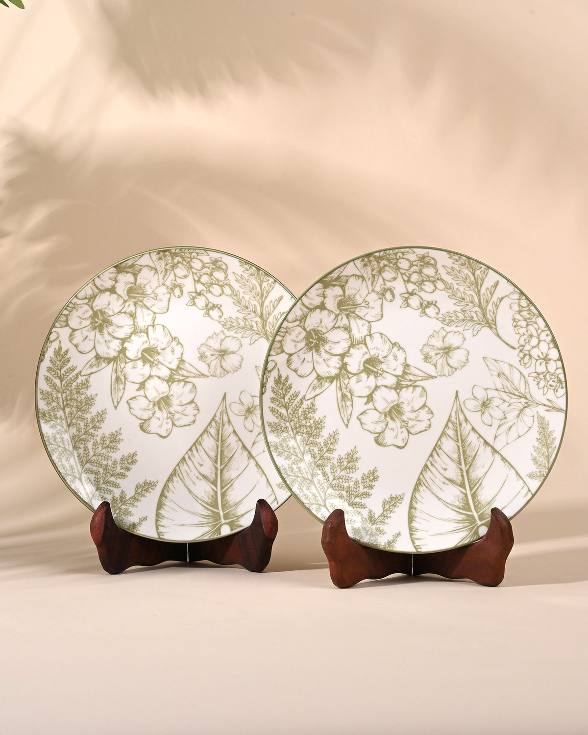 Hazel porcelain quarter plates set of 2
