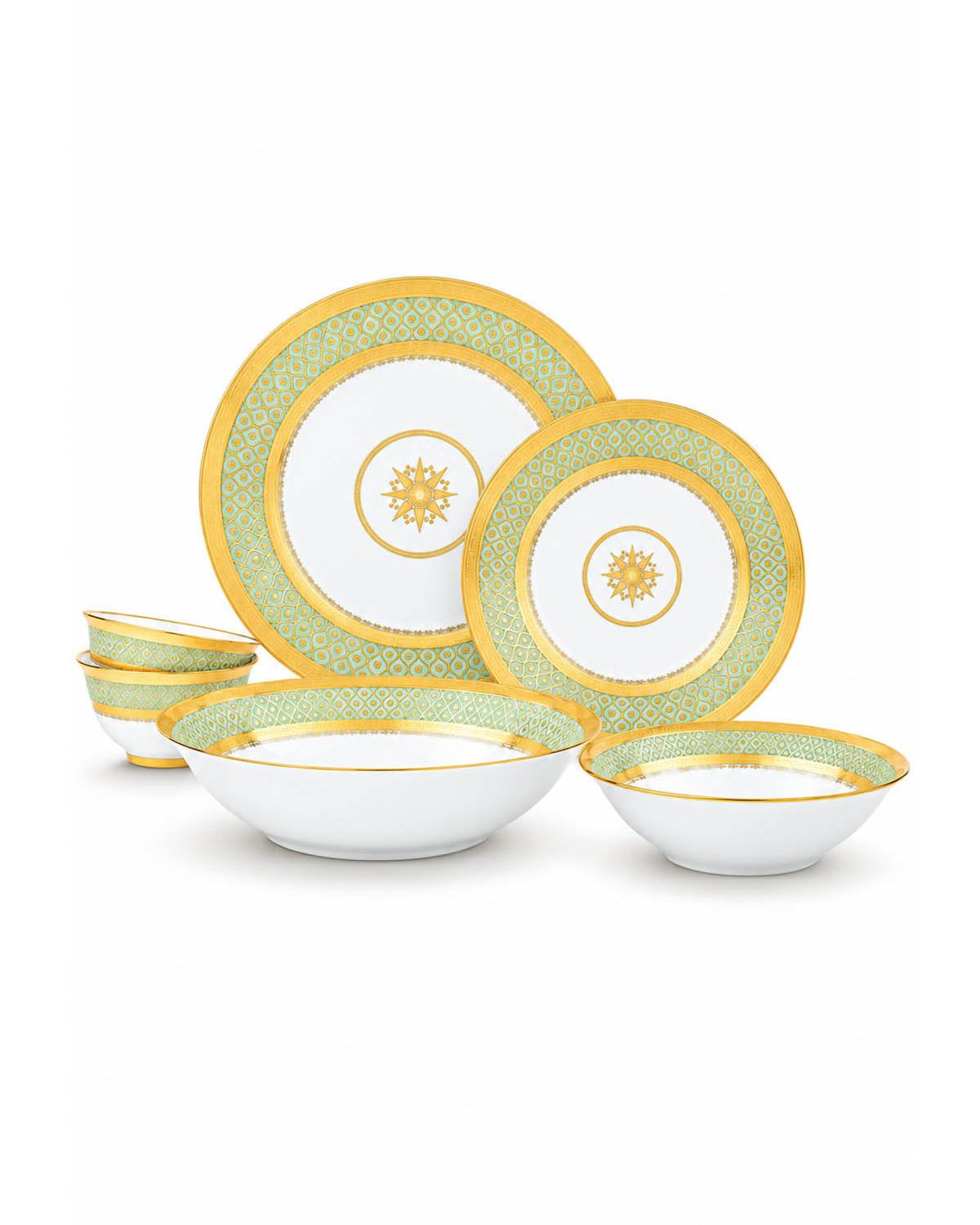 Ira Real Gold Dinner Set 28 Pcs featuring an elegant premium design
