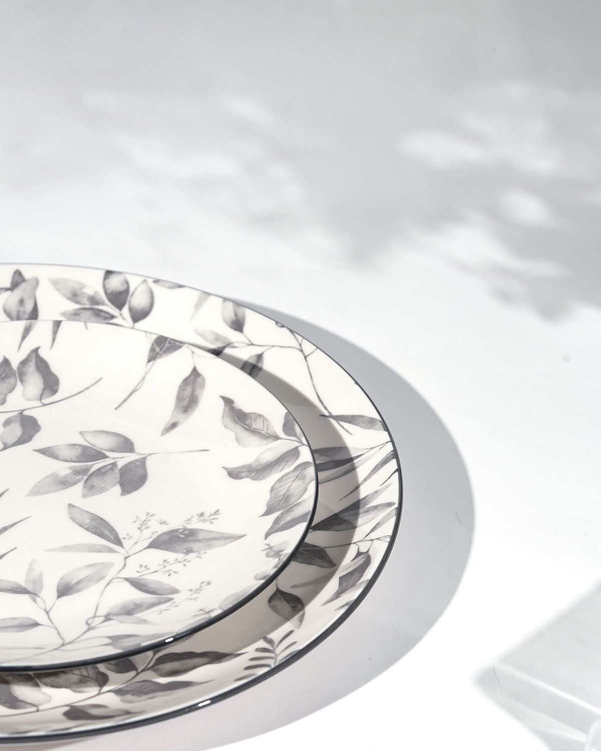 Elegant Ivory porcelain dinner and quarter plates