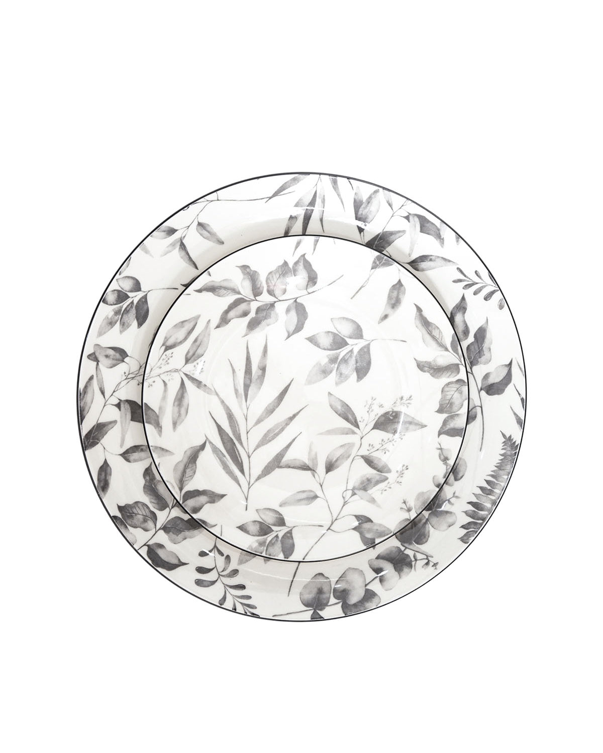 Ivory premium porcelain plate set for dining