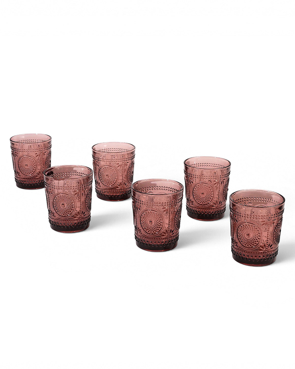 Juni Perfect-Textured drinking glass set of 6