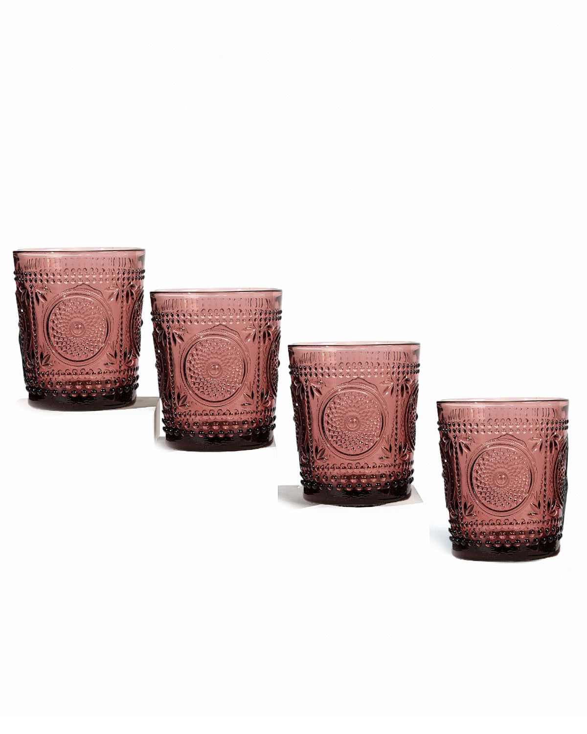 Juni textured glassware for stylish beverages