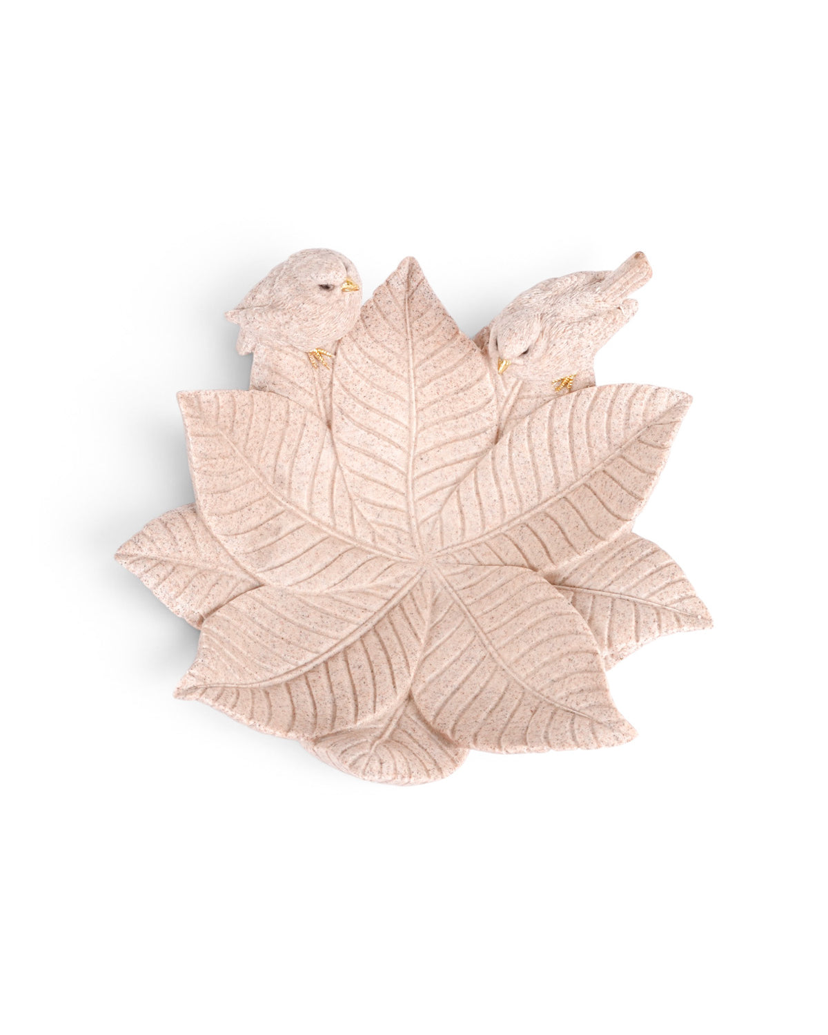 Close-up of Kuhu Songbird Leaf Organiser details