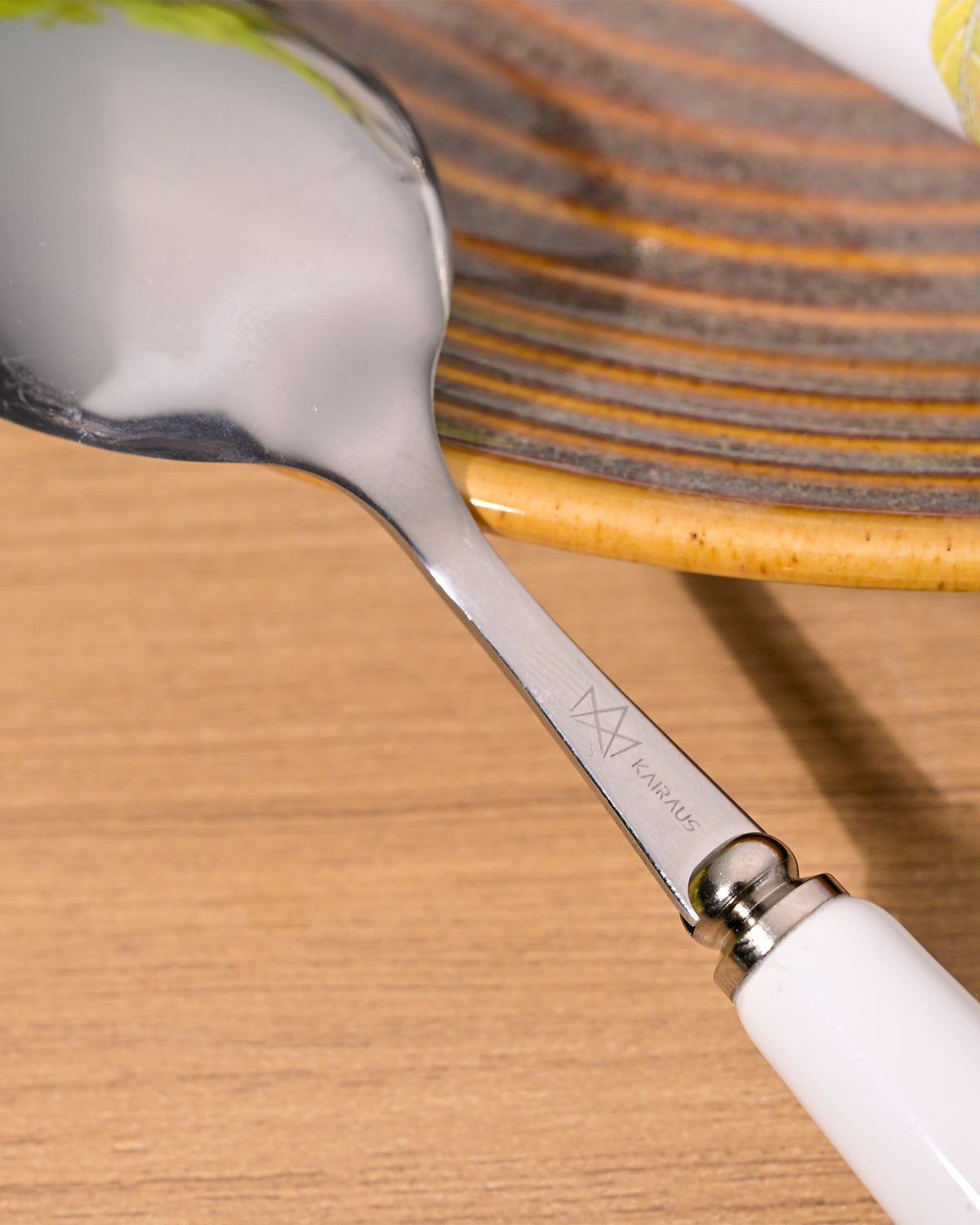 Lavender ceramic spoons for tableware