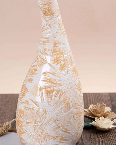 Minimalist light tan decorative vase for home decor