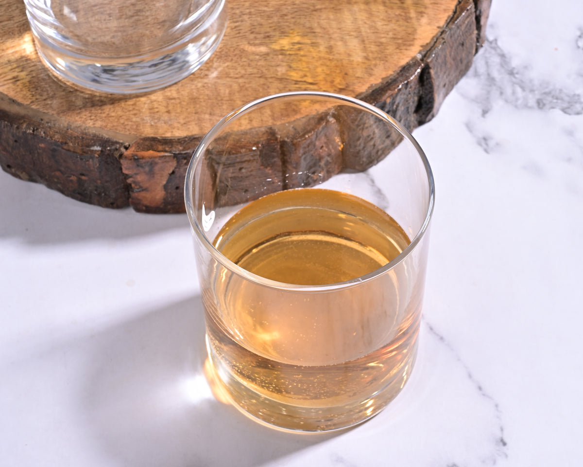 Two Luminous glasses displayed together