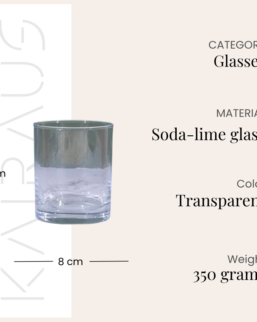 Refined glass set for stylish table settings