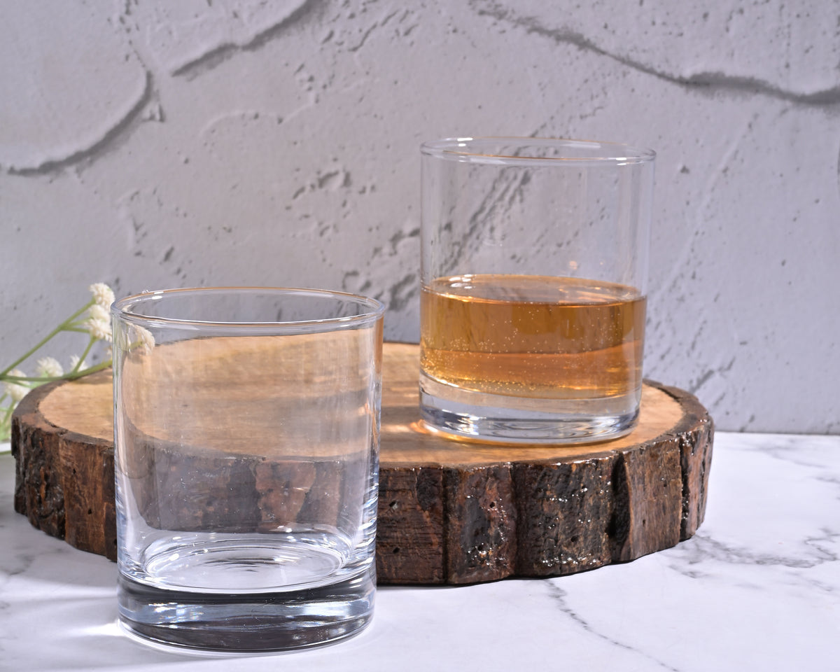 Elegant beverage glasses for contemporary dining