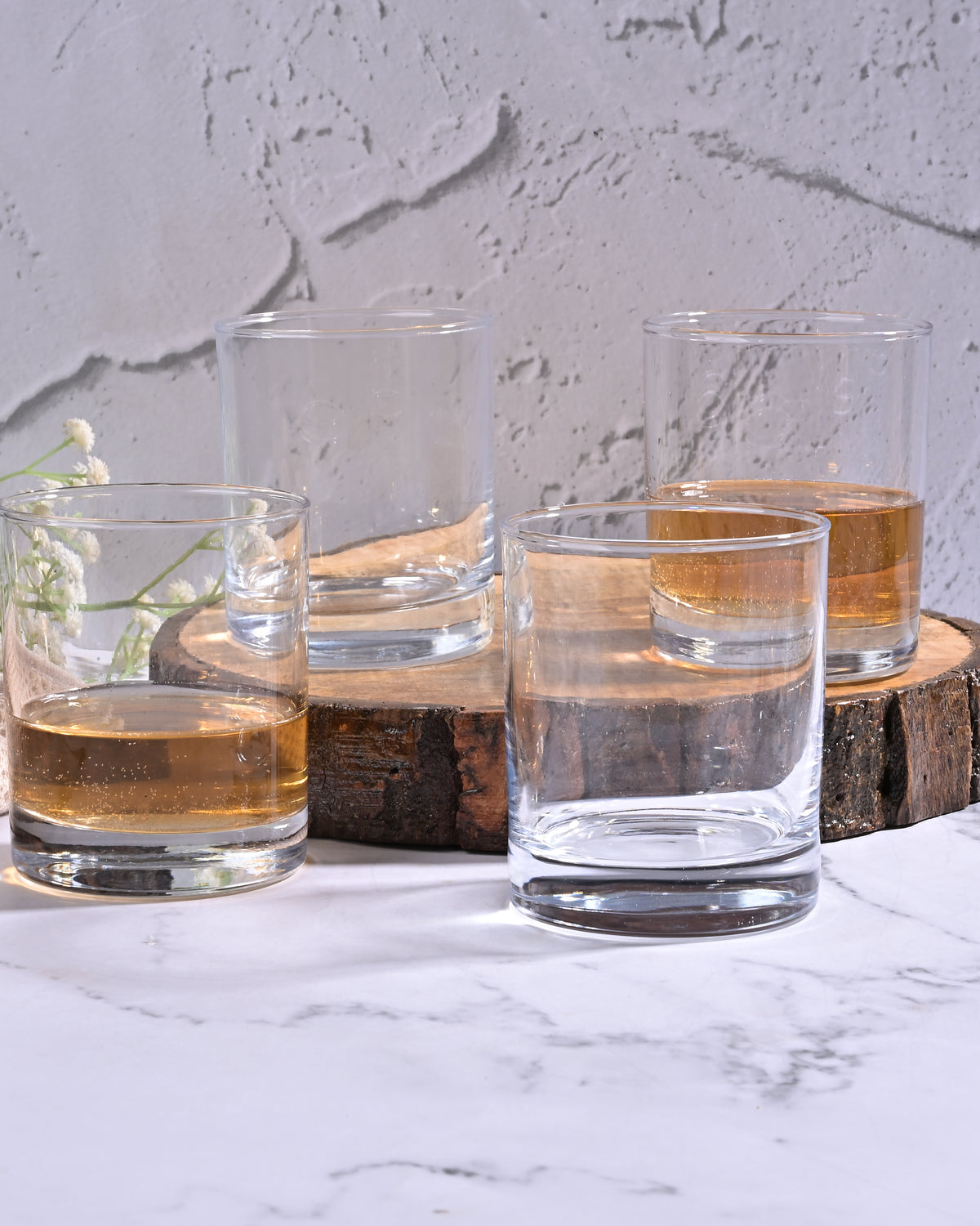 Luminous Glass set of 4