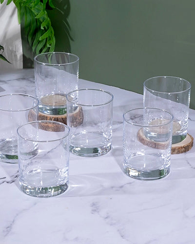 Luminous glasses for everyday serving