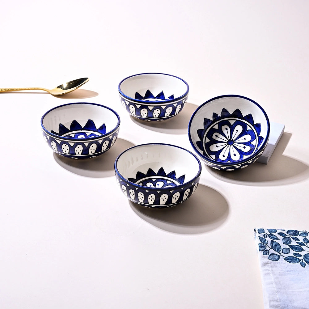 Elegant handcrafted ceramic serving bowl set