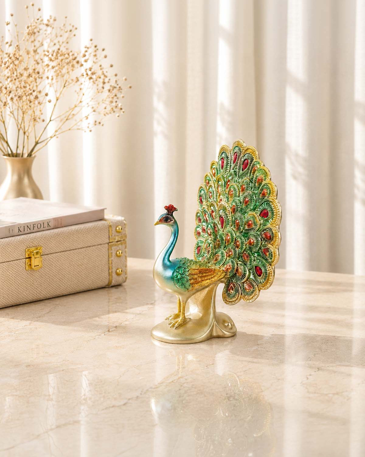 Malhara Rare Peacock Figurine