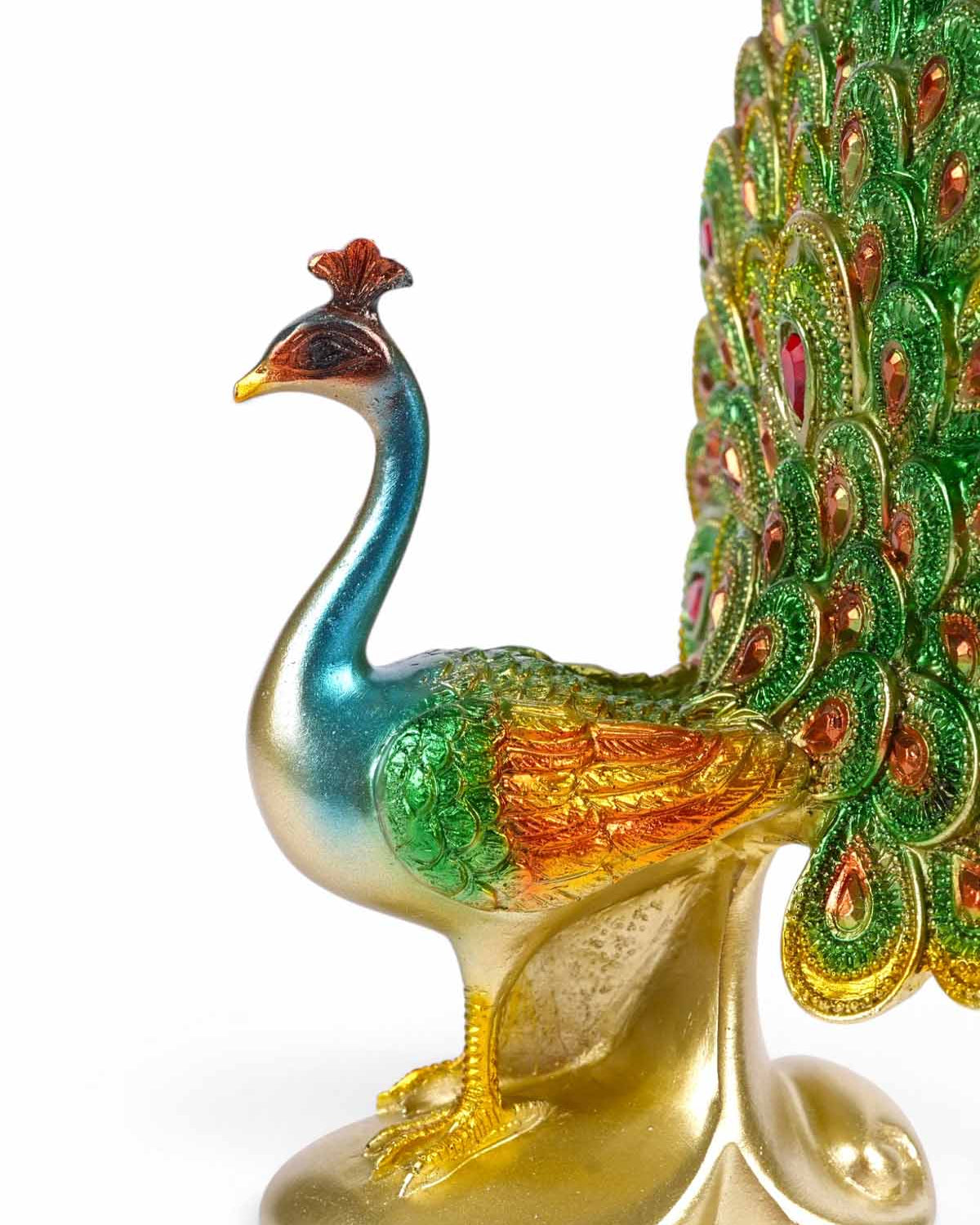 Decorative Malhara Rare Peacock Figurine for home interiors