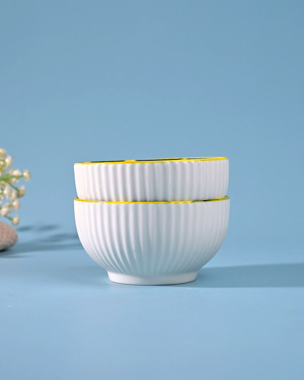 Elegant Mandala handcrafted porcelain bowls