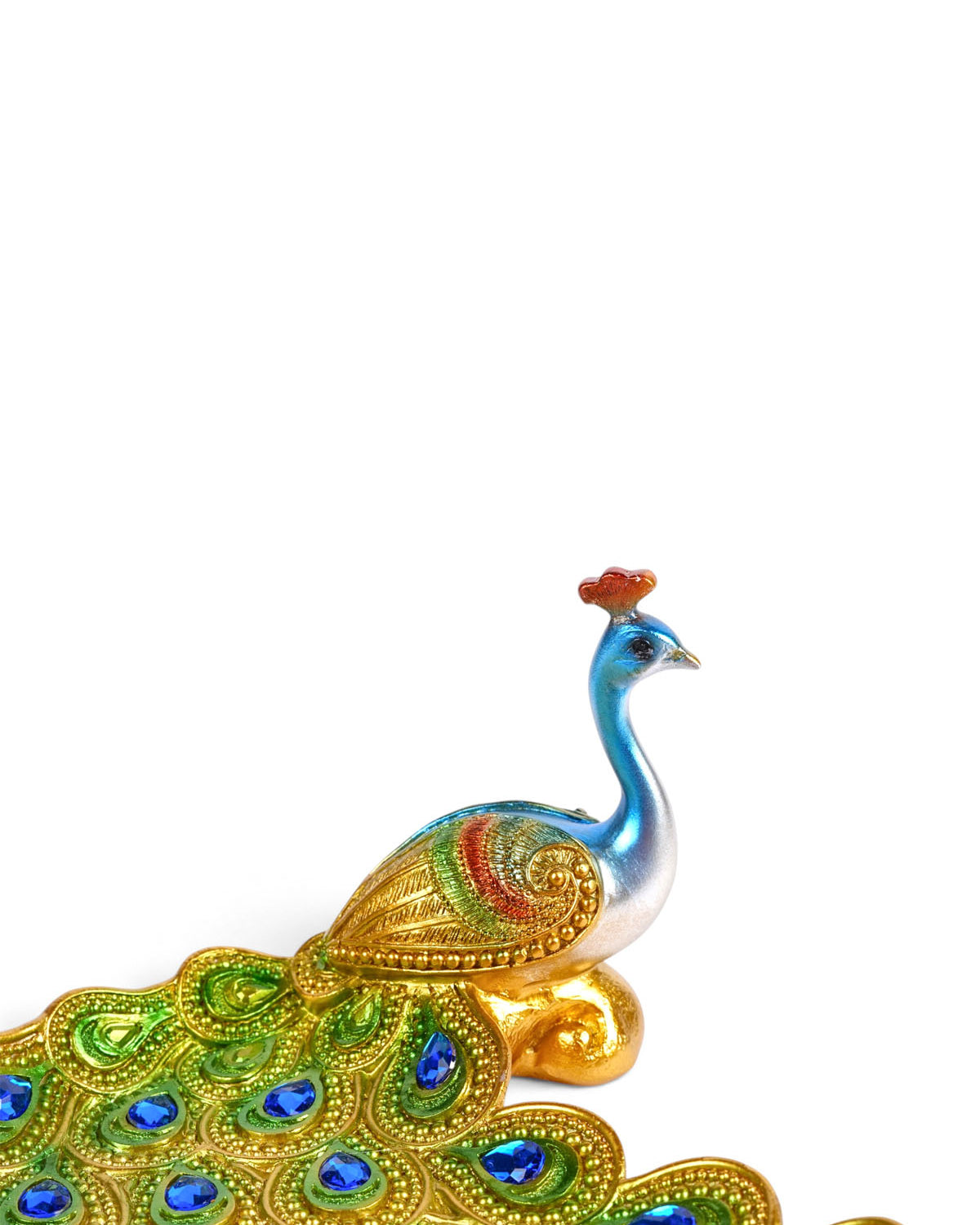 Mayur Peacock Figurine showcasing intricate craftsmanship