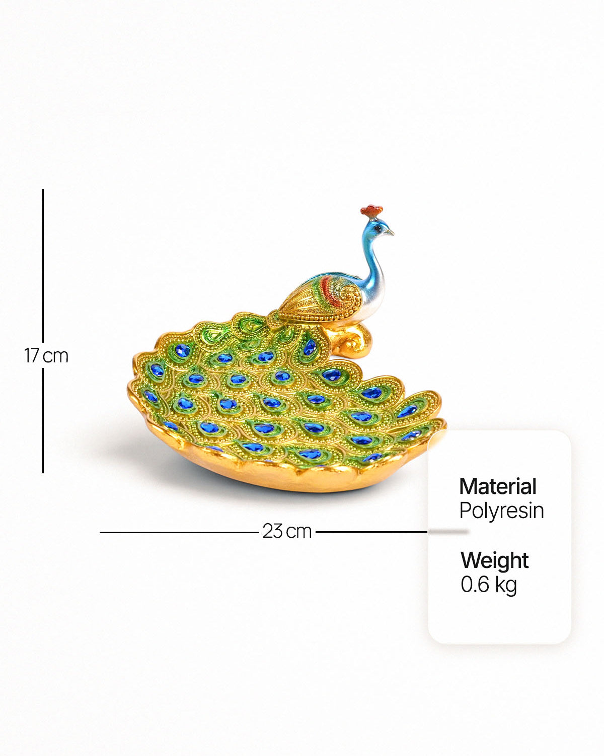 Decorative Mayur Regal Peacock Figurine for home interiors