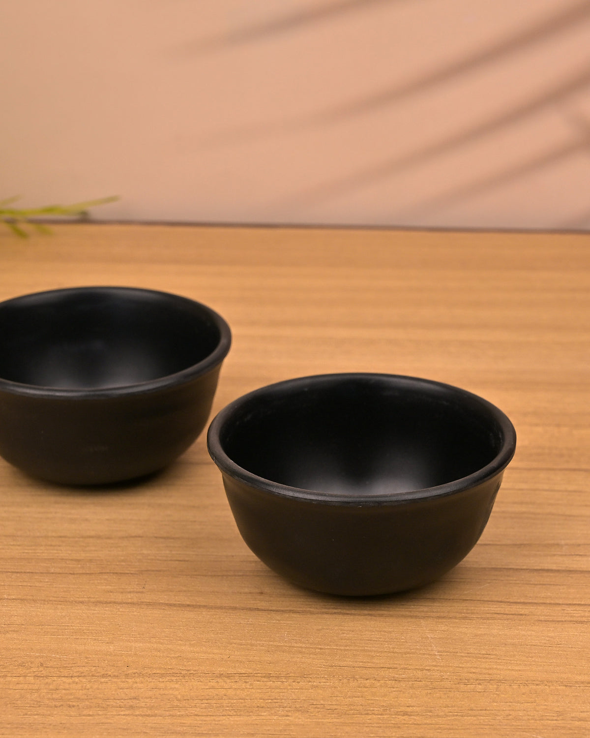 Midnight Black melamine bowl set of 2