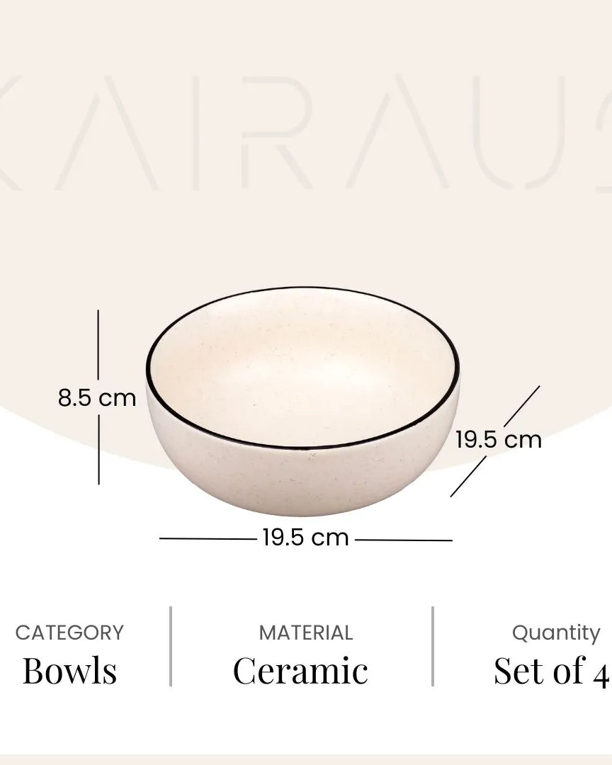 Stylish black ceramic bowls for everyday dining