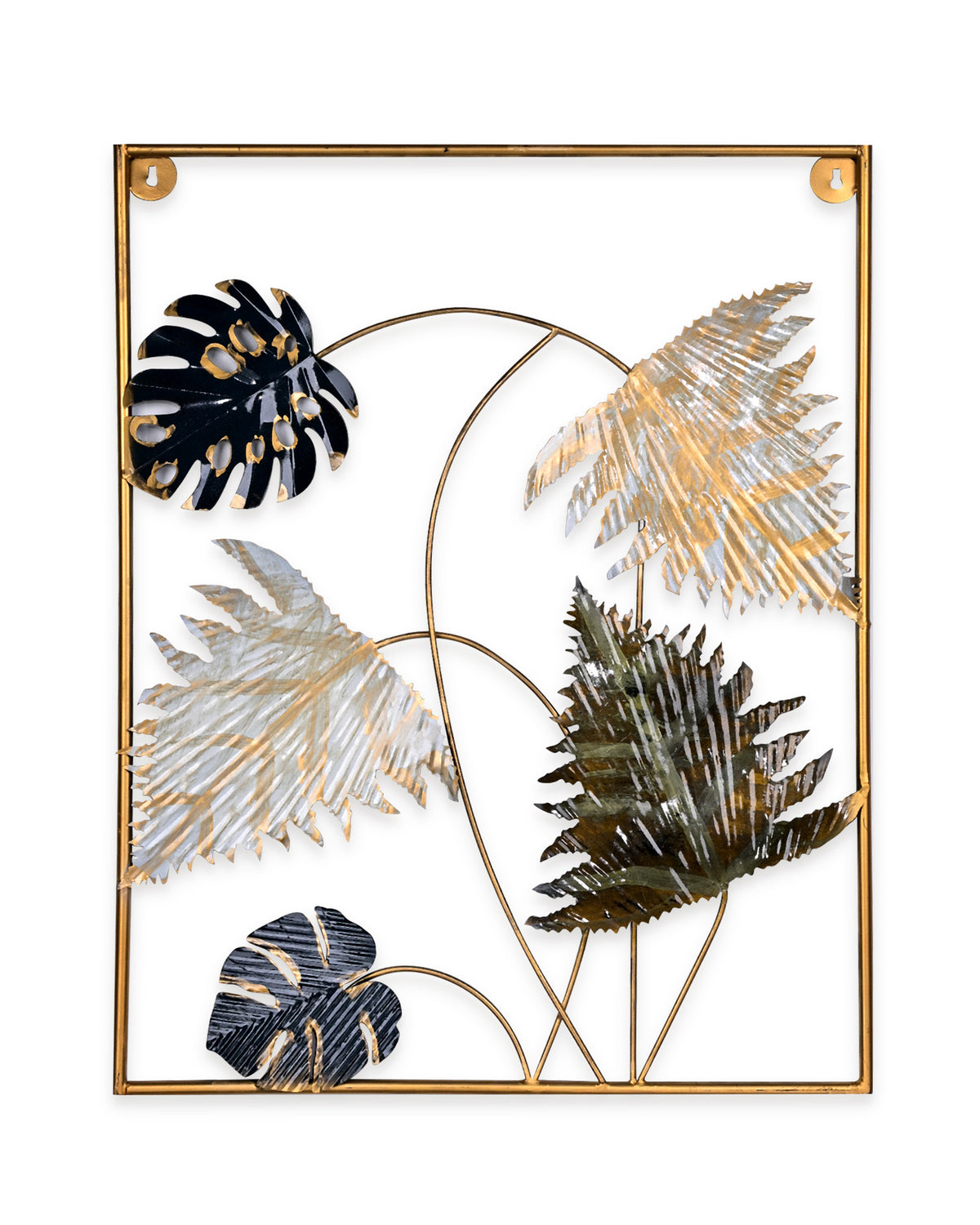 Contemporary metal leaf wall decor for stylish home interiors