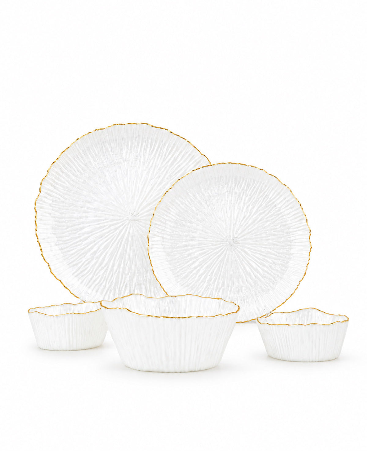 Moonstone Real Gold Dinner Set 27 Pcs featuring an elegant design