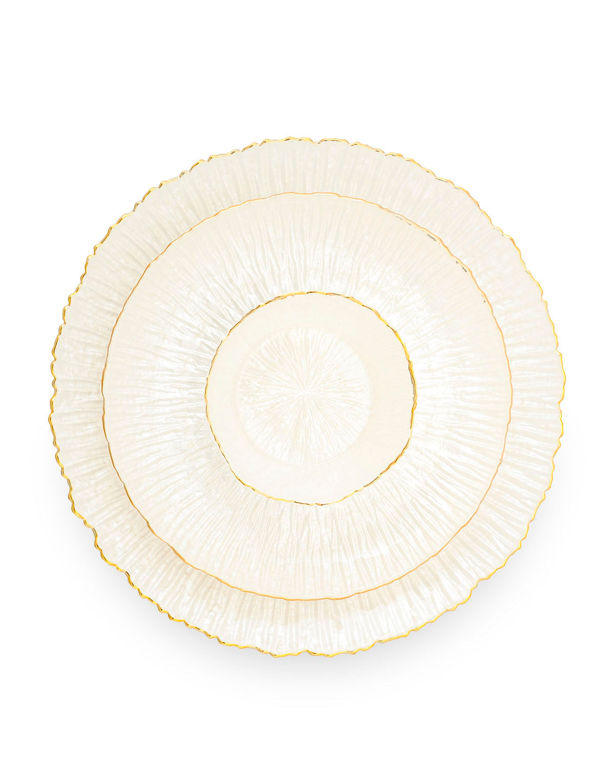 Moonstone Real Gold Dinnerware Set with beautifully designed plates and bowls