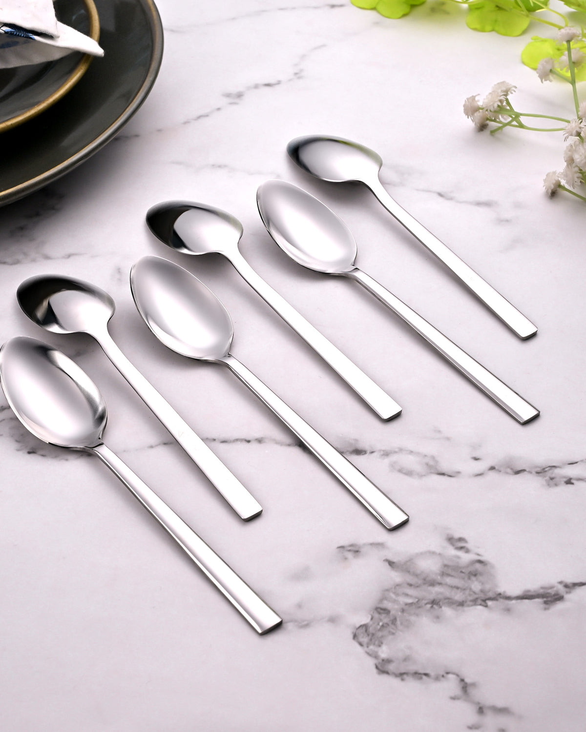 Morning Shine Tea Spoons Set of 6 for Everyday Use
