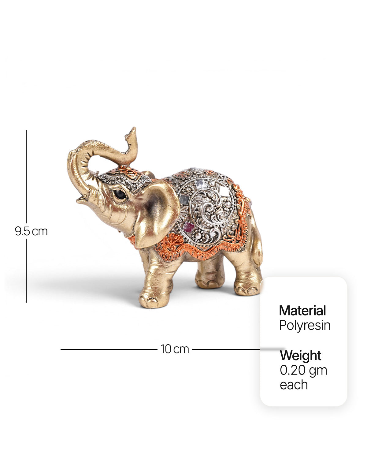 Mudita joyful elephants decorative figurine set for gifting