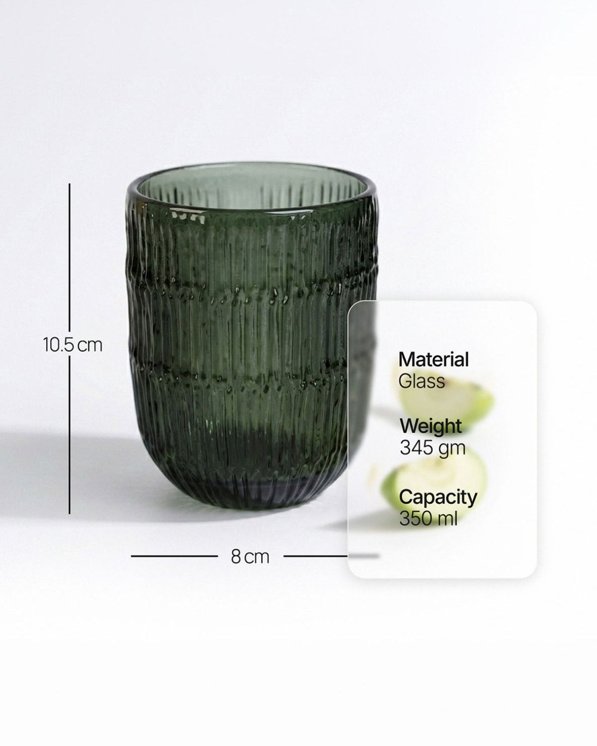 Two Muse drinking glasses with an artistic design