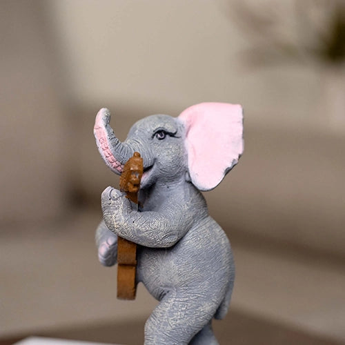 Musical Elephant Trio displayed as a decorative centerpiece
