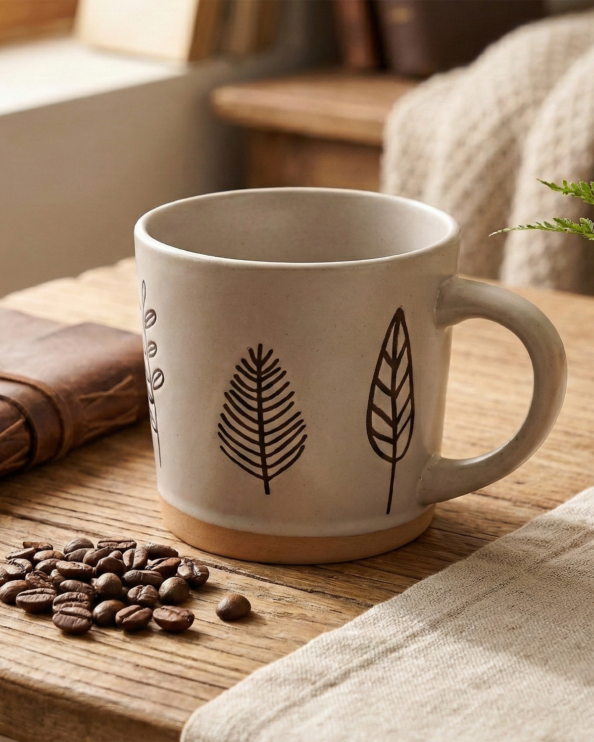 Set of 4 Oak & Elm coffee mugs