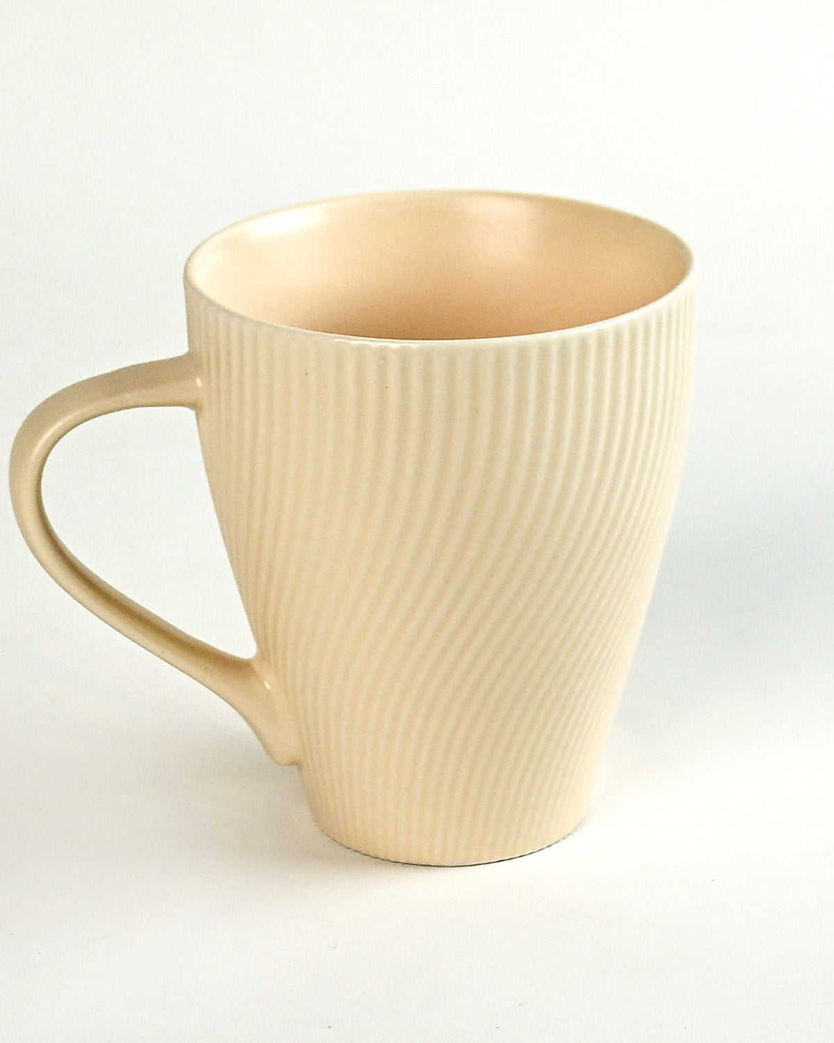 Unique peach bone china coffee mugs